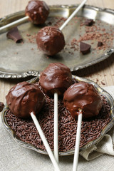 Canvas Print - Chocolate cake pops