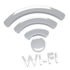 3d illustration internet wi-fi connection