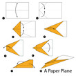 step by step instructions how to make origami A Paper Plane.