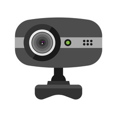 Web camera vector illustration on white