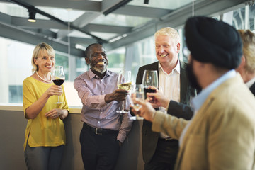 Business People Dining Together Concept