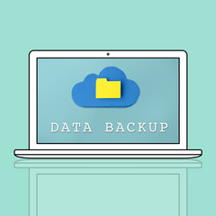 Sticker - Data Backup Cloud Computing Network