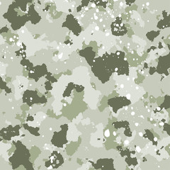 vector military camouflage pattern in green colors