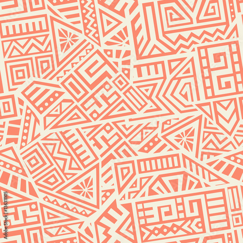 Naklejka dekoracyjna Aztec Vector Seamless Pattern