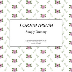Poster -  retro floral background with flowers.