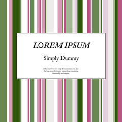 Poster - Retro seamless, pattern with color stripes