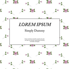 Poster -  retro floral pattern with flowers