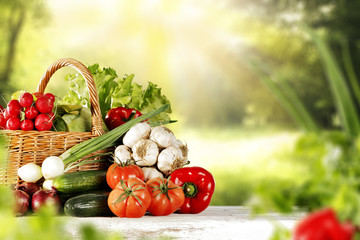 Poster - vegetables and spring time 