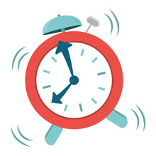 Alarm Clock Icon Image Vector Illustration Design 
