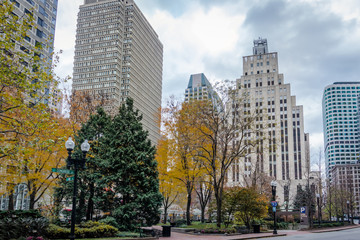 Wall Mural - Boston Financial District Buildings - Boston, Massachusetts, USA