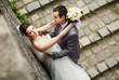 © myronovychoksana - Couple in love near the wall