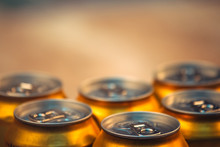 Beer Cans, Selective Focus