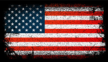 Usa Grunge Flag