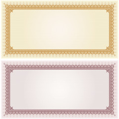 Canvas Print - certificate gift coupon blank template border frame background