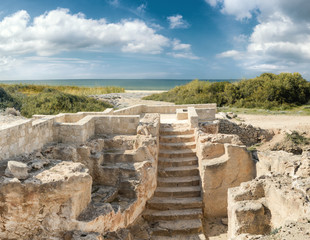 Fototapete - Paphos archaeological park at Kato Pafos in Cyprus
