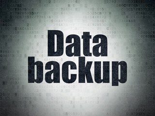 Data concept: Data Backup on Digital Data Paper background