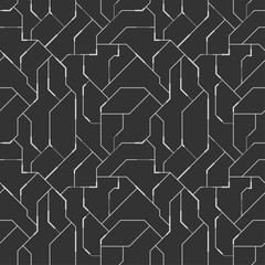 Poster - Background in high tech style. Abstract vector seamless pattern.