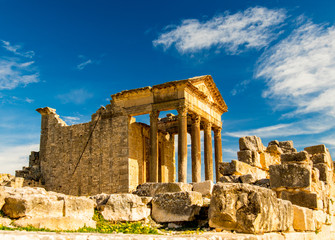 A ruined ancient city in Tunisia