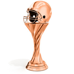 Wall Mural - bronze trophy with helmet