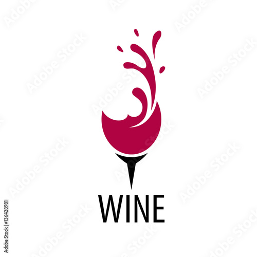 Dekoracja na wymiar  wektor-wino-logo