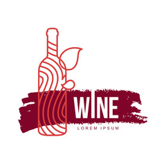 Canvas Print - Wine logo templates