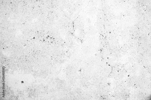 Fotomural Weathered and aged grey concrete wall texture background in black&white