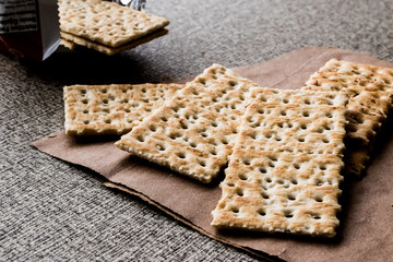 Wall Mural - Crispy Rye Bread Crackers (low calories)