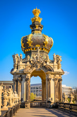 Famous Zwinger palace (Der Dresdner Zwinger) Art Gallery of Dresden, Saxrony, Germany