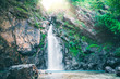 Natural background waterfall. jogkradin waterfall