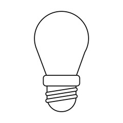 Poster - bulb lamp light environment thin line vector illustration eps 10