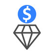 Diamond. Business icon