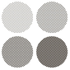 Poster - circle dots pattern pop art
