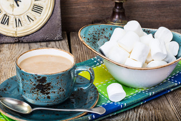 Sticker - White marshmallow and coffee with milk