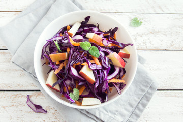 Wall Mural - Red Cabbage Coleslaw Salad