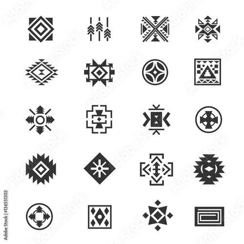 traditional tribal mexican symbols