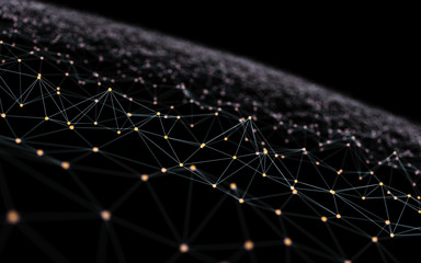 Abstract Scientific Graph or Nano Structure Background 3d Illustration