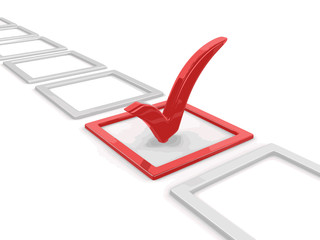 Poster - Checklist. Image with clipping path 