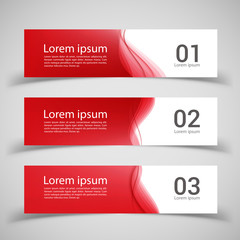 Wall Mural - set of banner templates. modern abstract vector illustration de