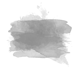 Wall Mural - Grey watercolor splash vector