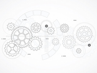 Wall Mural - abstract technological background