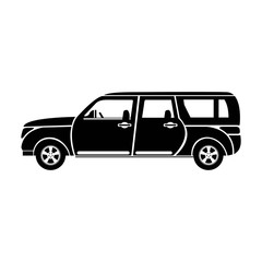 Poster - long car icon vector