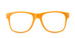 Orange Glasses isolated on white background