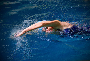  Young woman swimmer