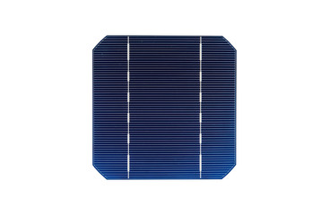 Solar cell on white background