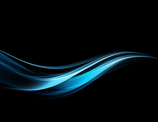 Poster - Abstract color wave design element