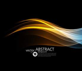 Poster - Abstract color wave design element
