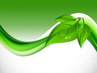 Poster - Abstract wave design background