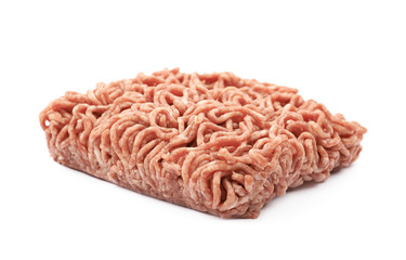 Wall Mural - Pack of a minced meat isolated