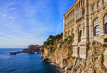 Monaco And Monte Carlo Principality. Sea View, Oceanographic Museum