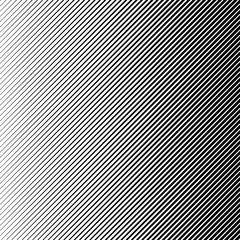 Vector abstract halftone black background. Gradient retro line pattern design. Monochrome graphic